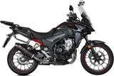 Complete Non-Catalytic Exhaust System With Sound Certification Oval Carbon Carbon - Mivv Compatible With Honda Cb 500 X (2021-2024)
