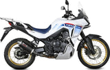 Complete Non-Catalytic Exhaust System With Sound Certification Oval Steel Black - Mivv Compatible With Honda Xl 750 Transalp (2023-2024)