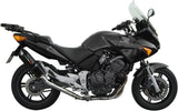 Exhaust Tip With Noise Certification Furore Aluminium Black - Gpr Compatible With Honda Cbf 600 - N (2004-2006)