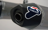 Complete Exhaust System Without Catalytic Converter And Without Sound Certification Relevance Stainless Steel Carbon Cap - Termignoni Compatible With Honda Crf 450 R (2014)
