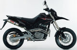 Dual Exhaust System With Sound Certification Tondo Stainless Steel - Gpr Compatible With Honda Fmx 650 (2005-2008)
