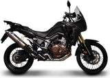 Complete Non-Catalytic Exhaust System With Sound Certification Relevance Titanium - Termignoni Compatible With Honda Crf 1000 L Africa Twin (2016-2017)