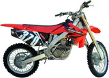 Dual Exhaust System With Sound Certification Furore Aluminium Black - Gpr Compatible With Honda Crf 250 R (2006-2009)