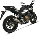 Exhaust Tip Without Sound Certification Relevance Titanium Carbon Cap - Termignoni Compatible With Honda Cb 500 F - R - X My19 (2019-2020)