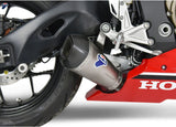 Exhaust Tip Without Sound Certification Relevance Titanium Carbon Cap - Termignoni Compatible With Honda Cbr 1000 (2017-2019)