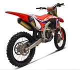 Complete Exhaust System Without Sound Certification Titanium Carbon Cap - Termignoni Compatible With Honda Crf 250 (2018-2021)