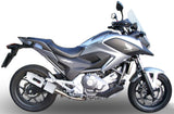 Exhaust Tip With Noise Certification Albus Ceramic White Aluminium - Gpr Compatible With Honda Nc 700 X - S Dct (2012-2013)