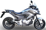 Exhaust Tip With Noise Certification Ghisa Black Stainless Steel - Gpr Compatible With Honda Nc 700 X - S Dct (2012-2013)