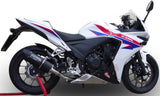 Exhaust Tip With Noise Certification Furore Aluminium Black - Gpr Compatible With Honda Cbr 500 R (2012-2016)