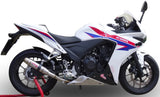 Exhaust Tip Without Sound Certification Deeptone Stainless Steel - Gpr Compatible With Honda Cbr 500 R (2012-2018)