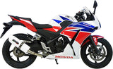 Complete Catalytic Exhaust System With Sound Certification Albus Ceramic White Aluminium - Gpr Compatible With Honda Cbr 300 R (2014-2016)