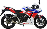 Complete Catalytic Exhaust System With Sound Certification Furore Aluminium Black - Gpr Compatible With Honda Cbr 300 R (2014-2016)