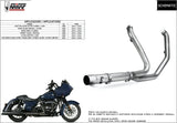 Non-Catalytic Exhaust Manifolds Stainless Steel - Mivv Compatible With Harley-Davidson Road Glide Special 1690 (2015-2016)