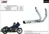 Non-Catalytic Exhaust Manifolds Stainless Steel - Mivv Compatible With Harley-Davidson Cvo Ultra Limited 1801 (2014-2016)