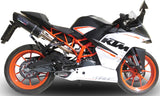 Exhaust Tip With Noise Certification Furore Aluminium Black - Gpr Compatible With Ktm Rc 390 (2015-2016)