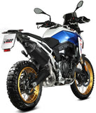 Exhaust Tip With Noise Certification Speed Edge Steel Black - Mivv Compatible With Bmw F 900 Gs (2024-2026)