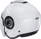 Urban Motorcycle Helmet Hjc I40N Advanced Polycarbonate Semi Flat Pearl White Size 10 Xl