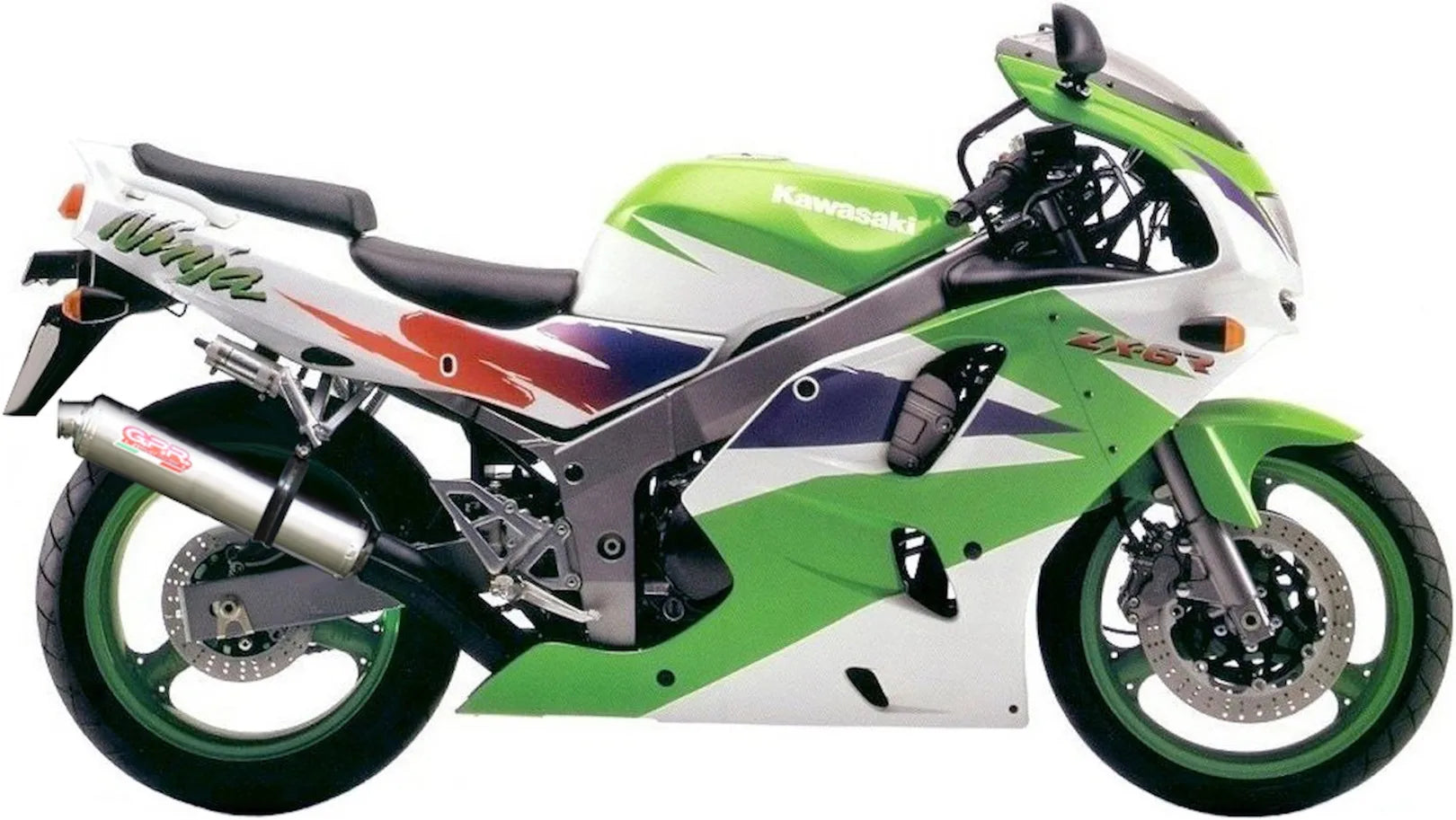 Exhaust Tip With Noise Certification Tondo Stainless Steel - Gpr Compatible With Kawasaki Zx-6R (1995-1997)