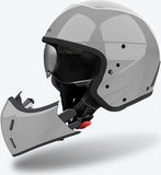 Urban Motorcycle Helmet Airoh J 110 - J198 Composite Carbon Concrete Gloss Color Size Xxl