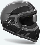 Urban Motorcycle Helmet Airoh J 110 - J1R35 Composite Carbon Matte Black Raster Size S