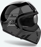 Urban Motorcycle Helmet Airoh J 110 - J1R99 Composite Carbon Dark Grey Gloss Raster Size Xxl