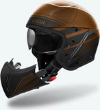 Urban Motorcycle Helmet Airoh J 110 - J1S29 Composite Carbon Matte Bronze Slim Size M