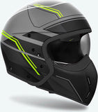 Urban Motorcycle Helmet Airoh J 110 - J1S31 Composite Carbon Matte Yellow Slim Size S