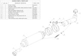 Exhaust Tip With Noise Certification Gp Steel Black - Mivv Compatible With Kawasaki Zx 6Rr 636 (2003-2004)
