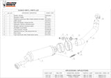 Exhaust Tip With Noise Certification Gp Carbon - Mivv Compatible With Kawasaki Z 750 (2004-2006)