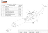 Exhaust Tip With Noise Certification Gp Carbon - Mivv Compatible With Kawasaki Zx-10R (2004-2005)