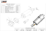 Non-Catalytic Exhaust Tip With Sound Certification Oval Carbon - Mivv Compatible With Kawasaki Er-6 F (2005-2011)