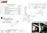 Non-Catalytic Exhaust Tip With Sound Certification Gp Steel Black - Mivv Compatible With Kawasaki Zx 6R 636 (2013-2016)