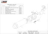 Exhaust Tip With Noise Certification Gp Steel Black - Mivv Compatible With Kawasaki Zx-10R (2011-2015)
