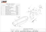 Non-Catalytic Exhaust Tip With Sound Certification Suono Steel Black Carbon - Mivv Compatible With Kawasaki Zx-10R (2011-2015)