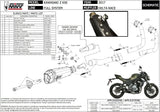 Complete Non-Catalytic Exhaust System With Sound Certification Delta Race Steel Black Carbon - Mivv Compatible With Kawasaki Z 650 (2017-2023)