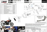 Complete Non-Catalytic Exhaust System With Sound Certification Gppro Carbon - Mivv Compatible With Kawasaki Z 900 Rs (2018-2024)
