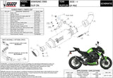 Exhaust Tip With Noise Certification Gppro Carbon - Mivv Compatible With Kawasaki Z 900 (2020-2024)