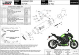 Exhaust Tip With Noise Certification Gppro Carbon - Mivv Compatible With Kawasaki Z 900 (2020-2024)