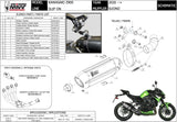 Exhaust Tip With Noise Certification Suono Steel Black Carbon - Mivv Compatible With Kawasaki Z 900 (2020-2024)