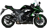 Exhaust Tip With Noise Certification Delta Race Steel Black Carbon - Mivv Compatible With Kawasaki Ninja 1000 Tourer (2020-2024)