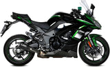 Uncatalysed Exhaust System Without Sound Certification Mk3 Carbon - Mivv Compatible With Kawasaki Ninja 1000 Sx (2020-2024)