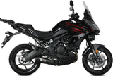 Complete Exhaust System Without Catalytic Converter And Without Sound Certification Oval Carbon Carbon - Mivv Compatible With Kawasaki Versys 650 (2021-2023)
