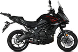 Complete Catalytic Exhaust System With Sound Certification Oval Steel Black Carbon - Mivv Compatible With Kawasaki Versys 650 (2021-2023)