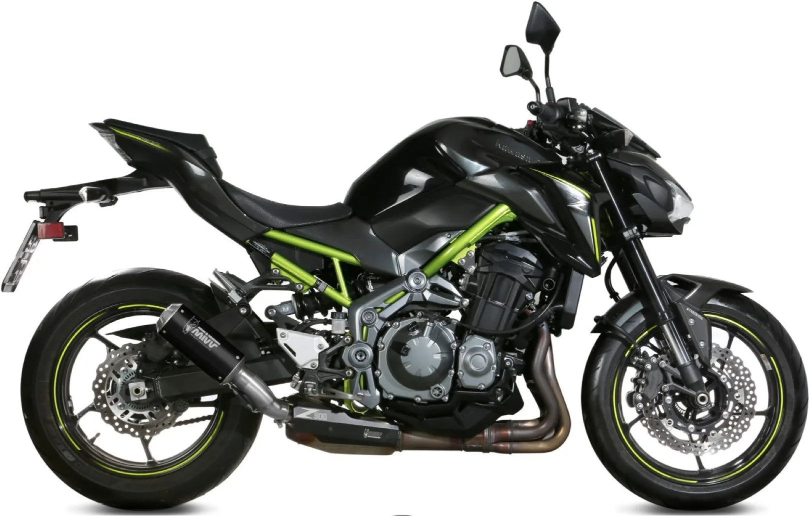 Exhaust Tip With Noise Certification Mk3 Steel Black - Mivv Compatible With Kawasaki Z 900 A2 (2017-2024)