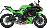 Complete Catalytic Exhaust System With Sound Certification Oval Titanium Carbon - Mivv Compatible With Kawasaki Ninja 650 (2024)