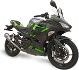 Exhaust Tip Without Sound Certification Relevance Titanium Carbon Cap - Termignoni Compatible With Kawasaki Z 400 (2018-2020)