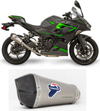 Exhaust Tip Without Sound Certification Relevance Titanium Carbon Cap - Termignoni Compatible With Kawasaki Ninja 400 (2018-2020)