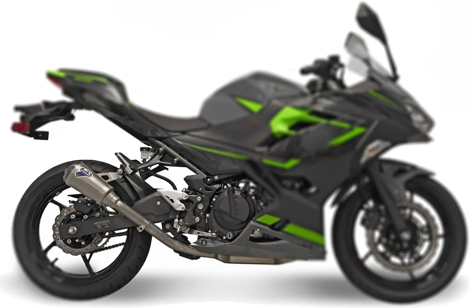 Exhaust Tip Without Sound Certification Gp2R-Rht Titanium Aluminium Cap - Termignoni Compatible With Kawasaki Ninja 400 (2018-2020)