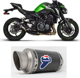 Exhaust Tip Without Sound Certification Gp Carbon - Termignoni Compatible With Kawasaki Z 900 (2017-2020)
