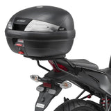 Top Case K42N 42 Lt + Rear-Rack Monolock - Kappa Moto Compatible With Honda Cbr 125 R (2011-2017)